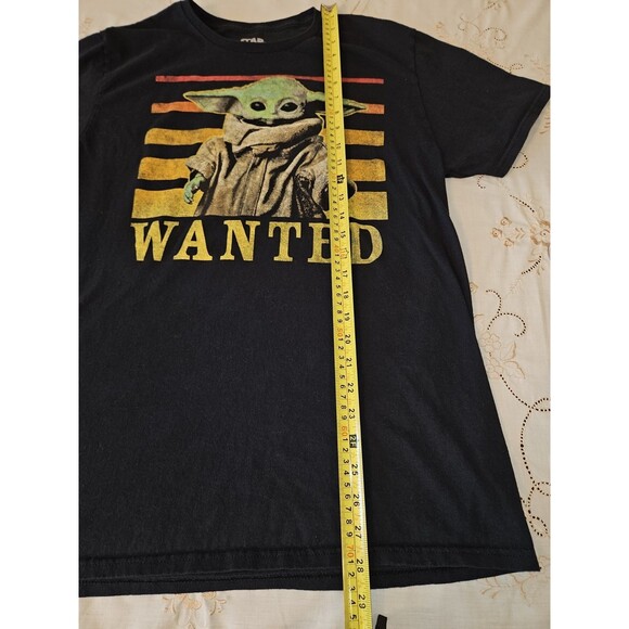 Star‎ Wars Baby Yoda Wanted - T-Shirt - Black - Men's Size Large-Mad Engine - Picture 4 of 5